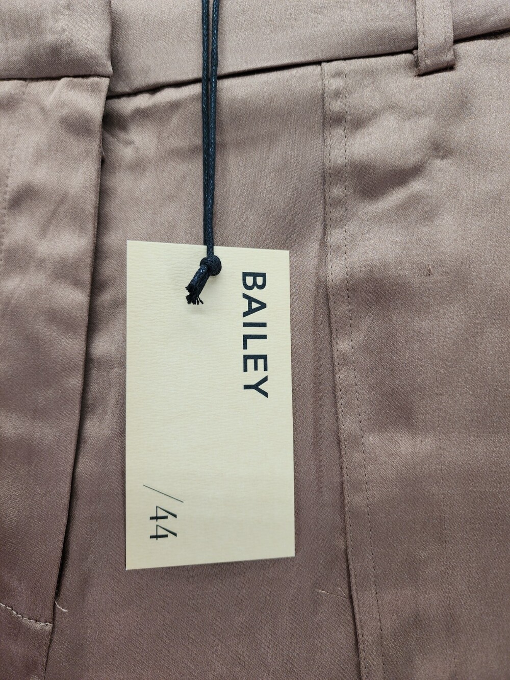 Bailey 44 Pants Womens 12 Brown Satin Cargo Ankle - Picture 6 of 9